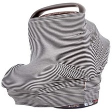 WeeSprout Car Seat Covers for Babies - Blocks Sunlight, Carseat Canopy B W Strip