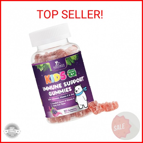 Kids Immune Support Gummy - Vitamin C, Zinc & Echinacea, Berry Flavor ...