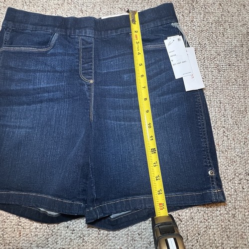 Pantaloncini jeans Liz Claiborne Ambra pull on taglia 6 nuovi con etichette - Foto 7 di 9