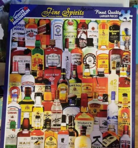 Pre-owned White Mountain Fine Spirits 1000 Piece Jigsaw Puzzle #1127