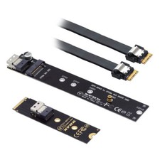 Cablecy NGFF M-Key NVME Male to Female Extension Cable with SFF-8654 for SSD