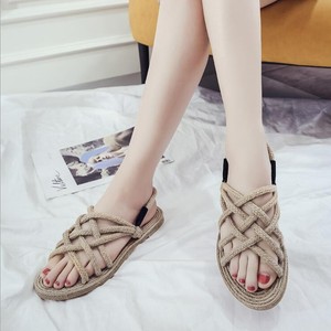 woven rope sandals