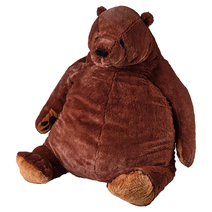 IKEA DJUNGELSKOG Soft toy 100 cm Brown Bear 204.028.31 Safety tested F S