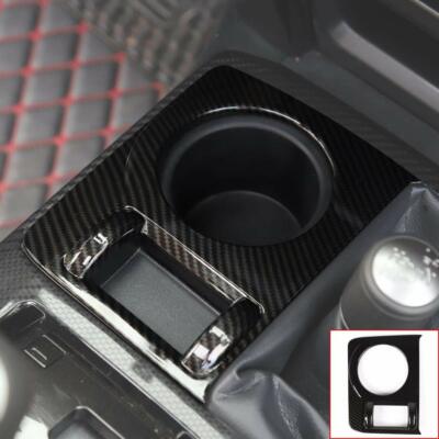 Four-Wheel Drive Cup Holder Panel Trim Cover for 4runner TRD 10-22 Carbon Fiber