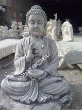 STATUA DEL BUDDHA BUDDA BUDDAH IN CEMENTO MARMO PIETRA  ALT. 82 cm GIARDINO