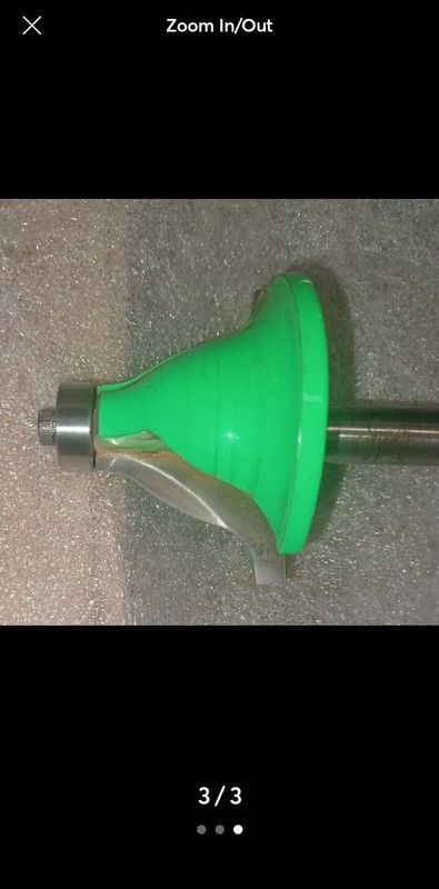 Extra Large Router Bit For Wavey Base Moldings