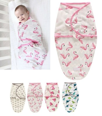 Baby Swaddle Blanket Wrap for Newborn Infant 0-6 Months Breathable Sleep  Sack UK