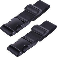 Wisdompro Add a Bag Luggage Strap, 2 Pack Heavy Duty Adjustable Suitcase Belt, -