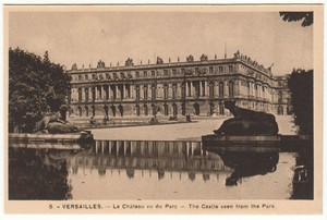 Carte Postale Versailles Le Chateau Vu Du Parc Ebay