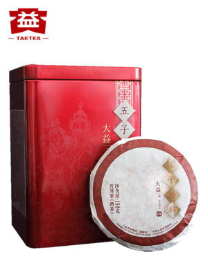 Wu Zi Deng Ke Puer * TAETEA Brand Menghai Dayi Ripe Pu-erh Tea Cake 150g