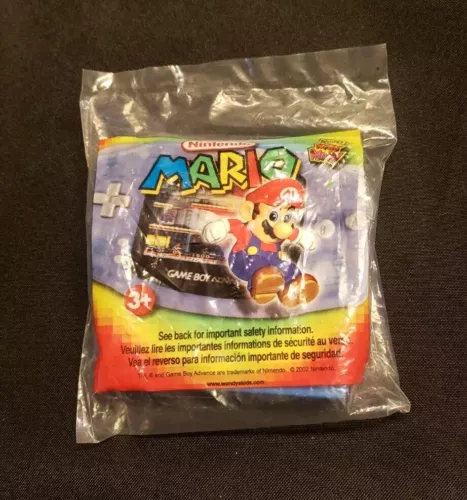 NINTENDO MARIO KART SUPER CIRCUIT WENDY'S KIDS MEAL BRAND NEW 2002 VINTAGE