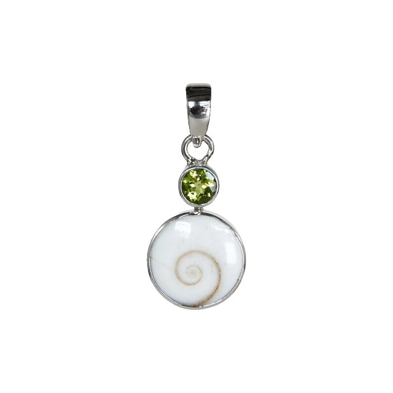 橄榄石壳时尚项链和吊坠