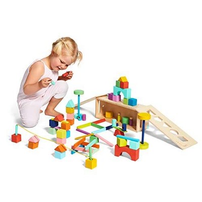 Das Blockset nachhaltige Massivholz Bausteine mit 20+