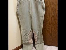 Tailored Sportsman Size 28W Side Zip Beige Breeches 