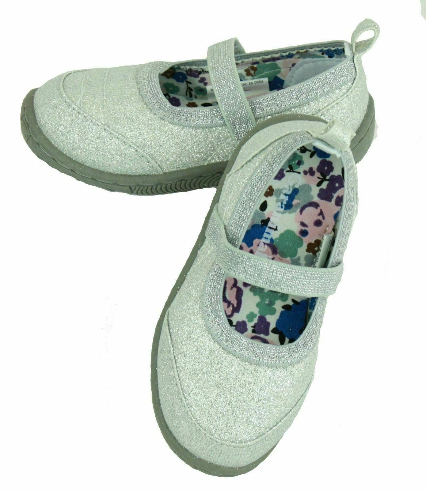 Garanimals Silver Sparkling Toddler Girl's Casual Shoe Elast