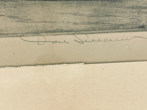 Vintage Don Swann Etching Pencil Signed Framed House Museum Baltimore MD - Picture 4 of 5