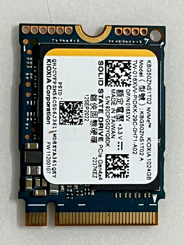 Kioxia BG5 256GB 512GB 1TB M.2 2230 NVMe PCIe Gen4 x 4 Steam Deck Surface Laptop - Image 2 of 4