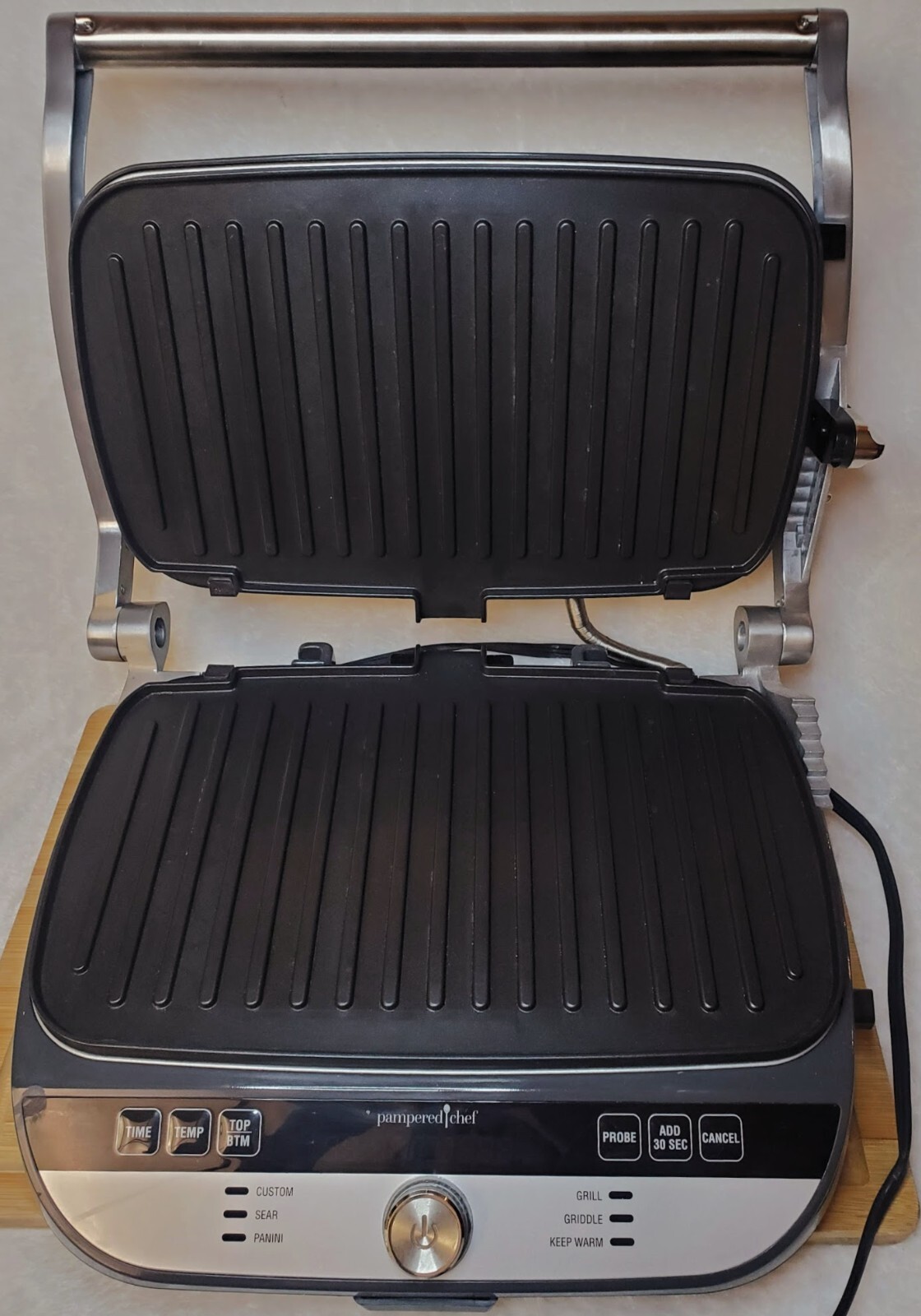 Pampered Chef Deluxe Electric Grill & Griddle 100348 eBay