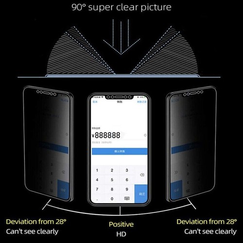 Anti Peeping Spy Hydrogel Screen Protector For Mate Huawei P20 P30 P40 Pro Lite - Picture 3 of 7