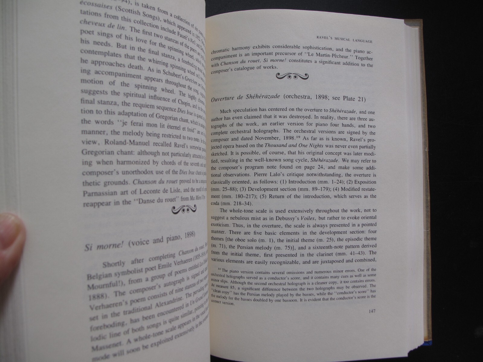 Ravel Man and Musician Arbie Orenstein 1975 Composer France Biography Illus