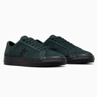 Converse One Star Pro Classic Suede Sneakers 'Dark Green