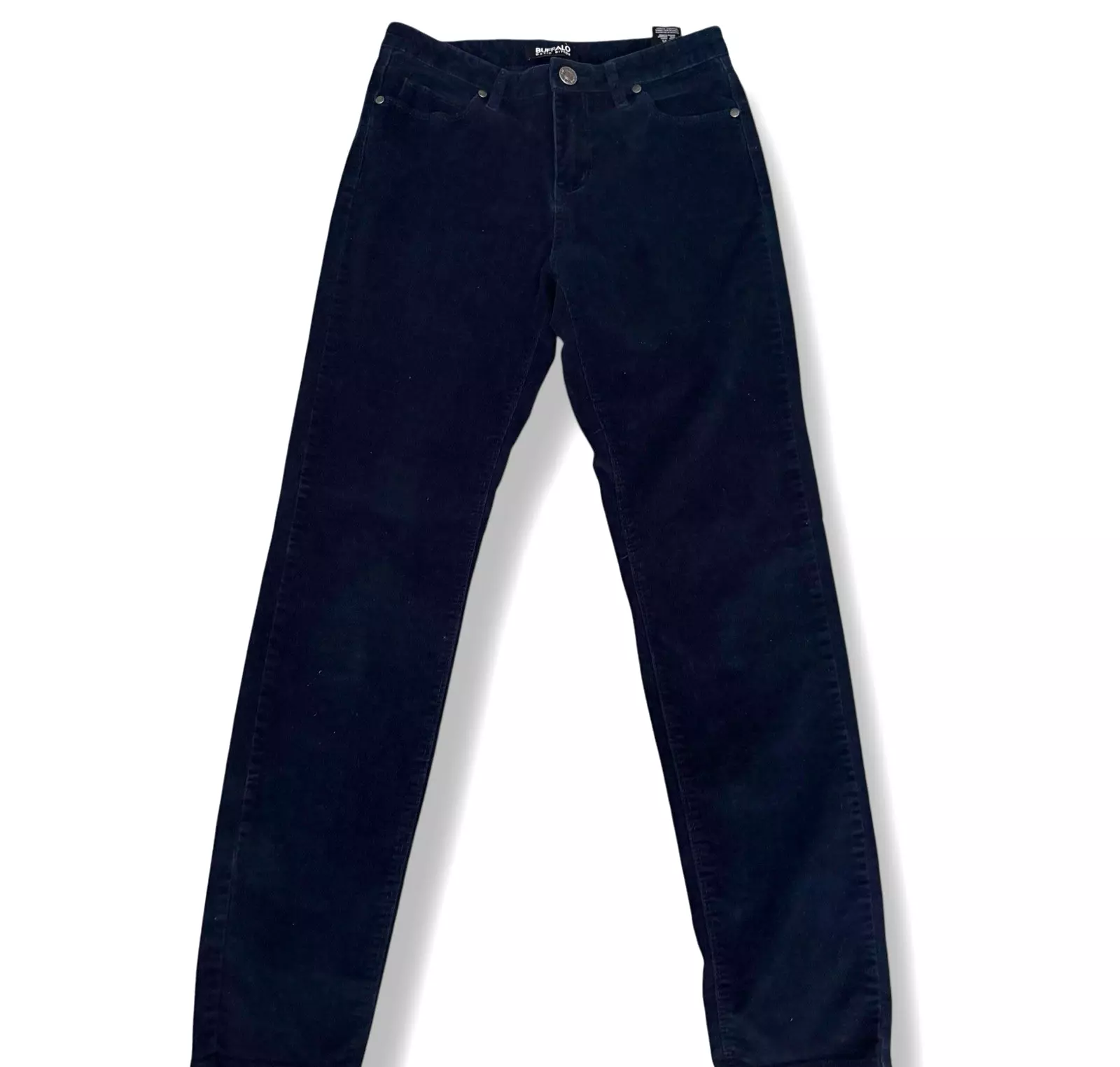 Pantalon Buffalo David Bitton bleu foncé femme 4/27 stretch skinny suprême