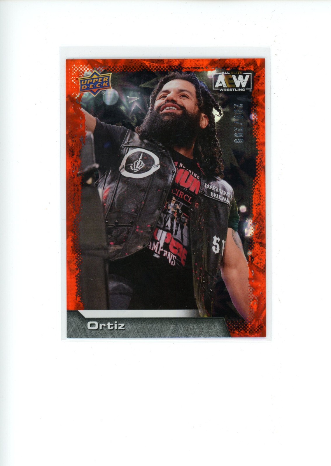 2022 Upper Deck AEW Ortiz #70 Orange Dynamite 299/299