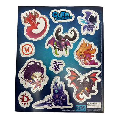 Lot D'aimants Blizzard – Cute But Deadly – Caisse à Butin Nov 2015 – Neuf