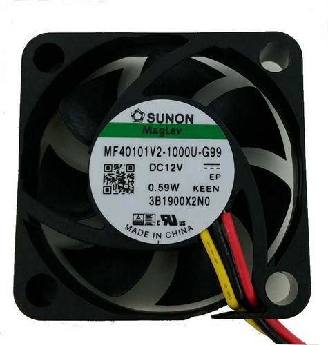 Sunon MF40101V2-1000U-G99 40mm x 40mm x 10mm Vapo Bearing Fan, 3Pin - Picture 1 of 3