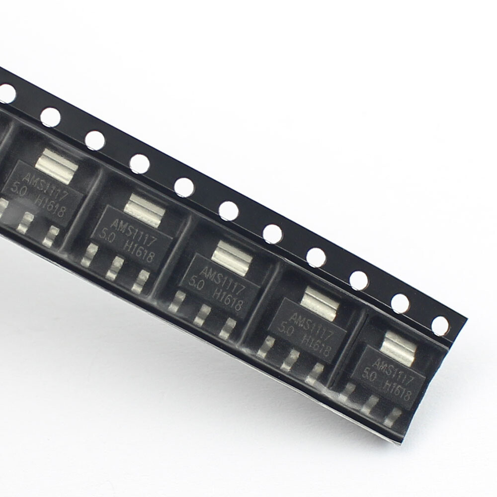 100Pcs AMS1117-5.0 AMS1117 5V 1A IC Low Dropout Voltage Regulator