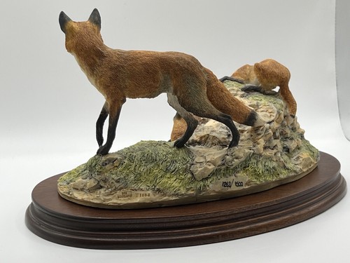 Border Fine Arts 'Fox And Family' . Edition 116/1500 Model No L53 - Picture 15 of 20