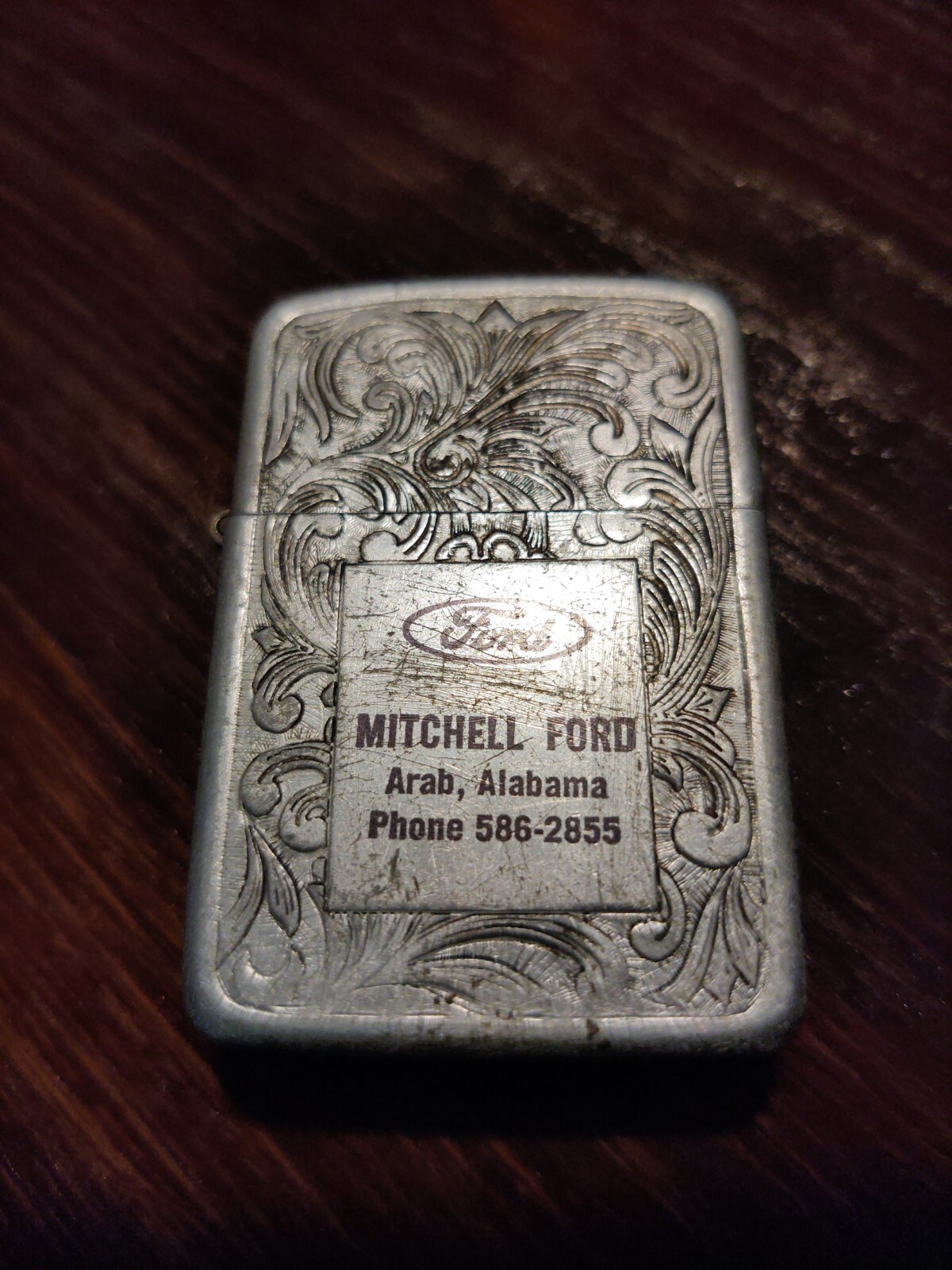 Embossed Aluminum   Mitchell Ford  Arab Alabama   Made In Usa