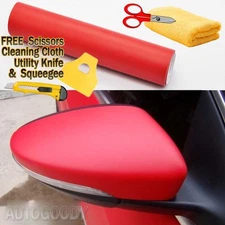 24" x 60" Matte Flat Red Vinyl Film Wrap Sticker Decal Bubble Free Air Release
