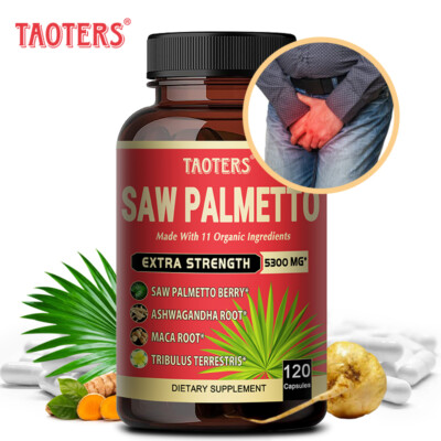 Saw Palmetto Capsules Contain 11 Highly Effective Organic Ingredients, 5300 mg