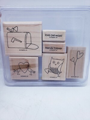4 Stampin' Up  LOVE OWL-WAYS Stamp Set Friends Forever Mailbox Owl Hearts NEW 