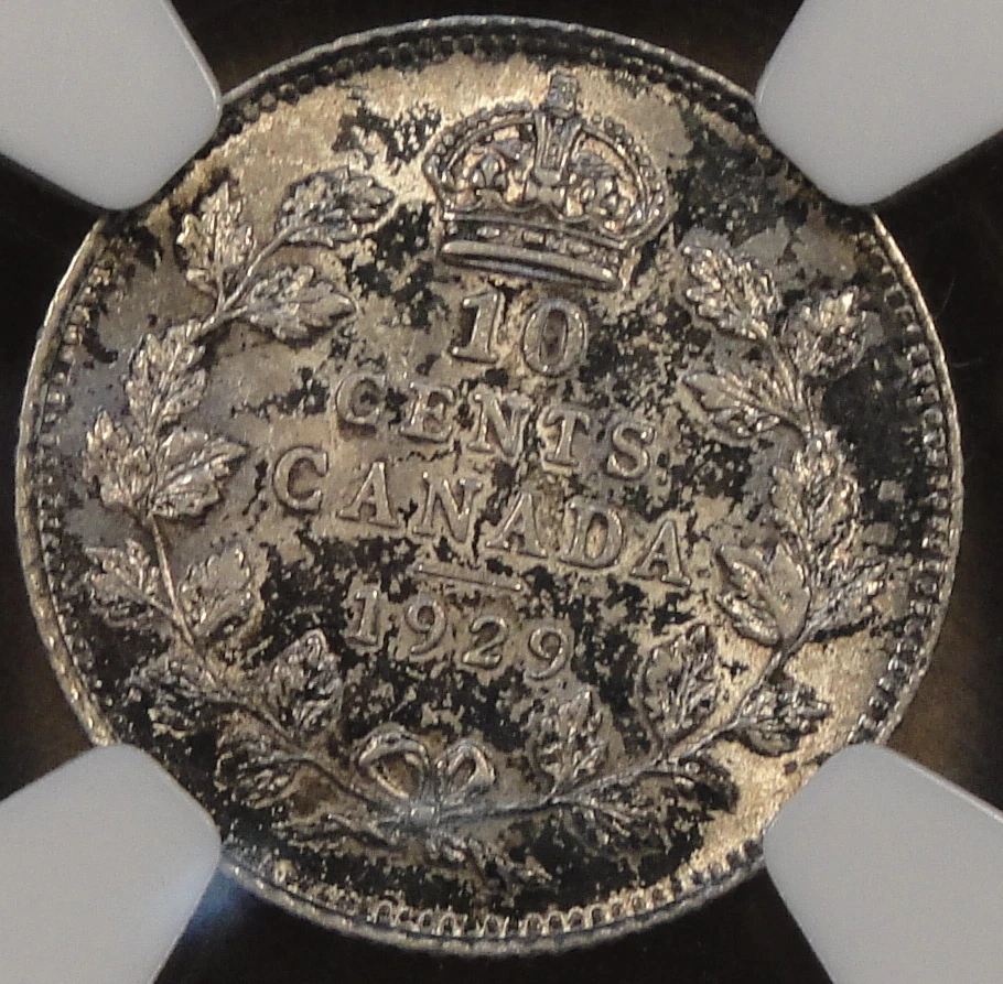 Canada 1929 Ten Cents NGC AU58 - Image 2 of 4