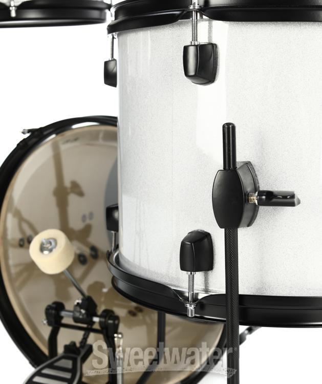 Ludwig Questlove Pocket Kit Complete Drum Set Silver Sparkle eBay