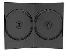 100 CUSTODIE DVD/CD A DOPPIO SLOT 14MM