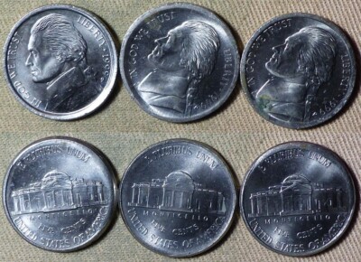 Error : Lot 3Coins 1999P Nickel Broadstruck Almost Quarter Size IREC3056