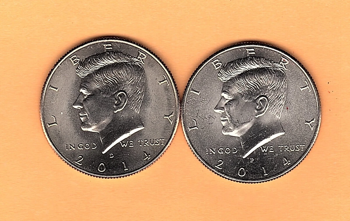 Uncirculated U.S. Mint 2014 Kennedy US Half Dollars (1964-Now) for