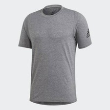 adidas Performance Mens FREELIFT Sport Ultimate Heather T-Shirt Tee Top Grey