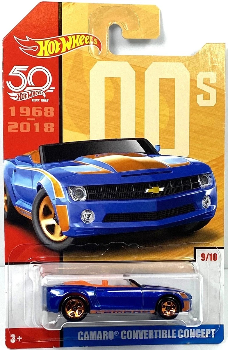 2018 Hot Wheels 50th Anniversary Target Throwback Camaro Convertible Concept