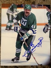 Dave Babych Signed 8x10 Photo!  Vancouver Canucks! Hartford Whalers  !  W/COA