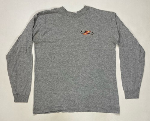VINTAGE 17th Street Surf Shop Graphic T-shirt Men Large Gray Long Sleeve USA 90s - Picture 3 of 10
