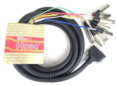  Hosa DMP-235 DB25M to 4 XLRF 4 XLRM  AES/EBU - New Old Stock, Free Shipping