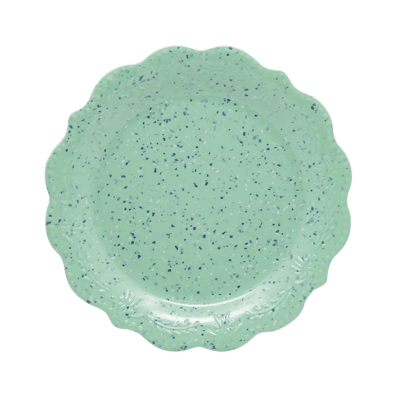 US Juliette 12-Piece Melamine Dinnerware Set, Teal