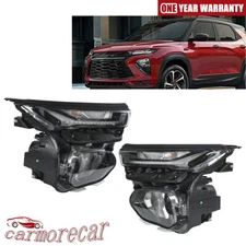 Pair Halogen Headlight w/ LED DRL For Chevy Trailblazer 2021-2023 Left+Right