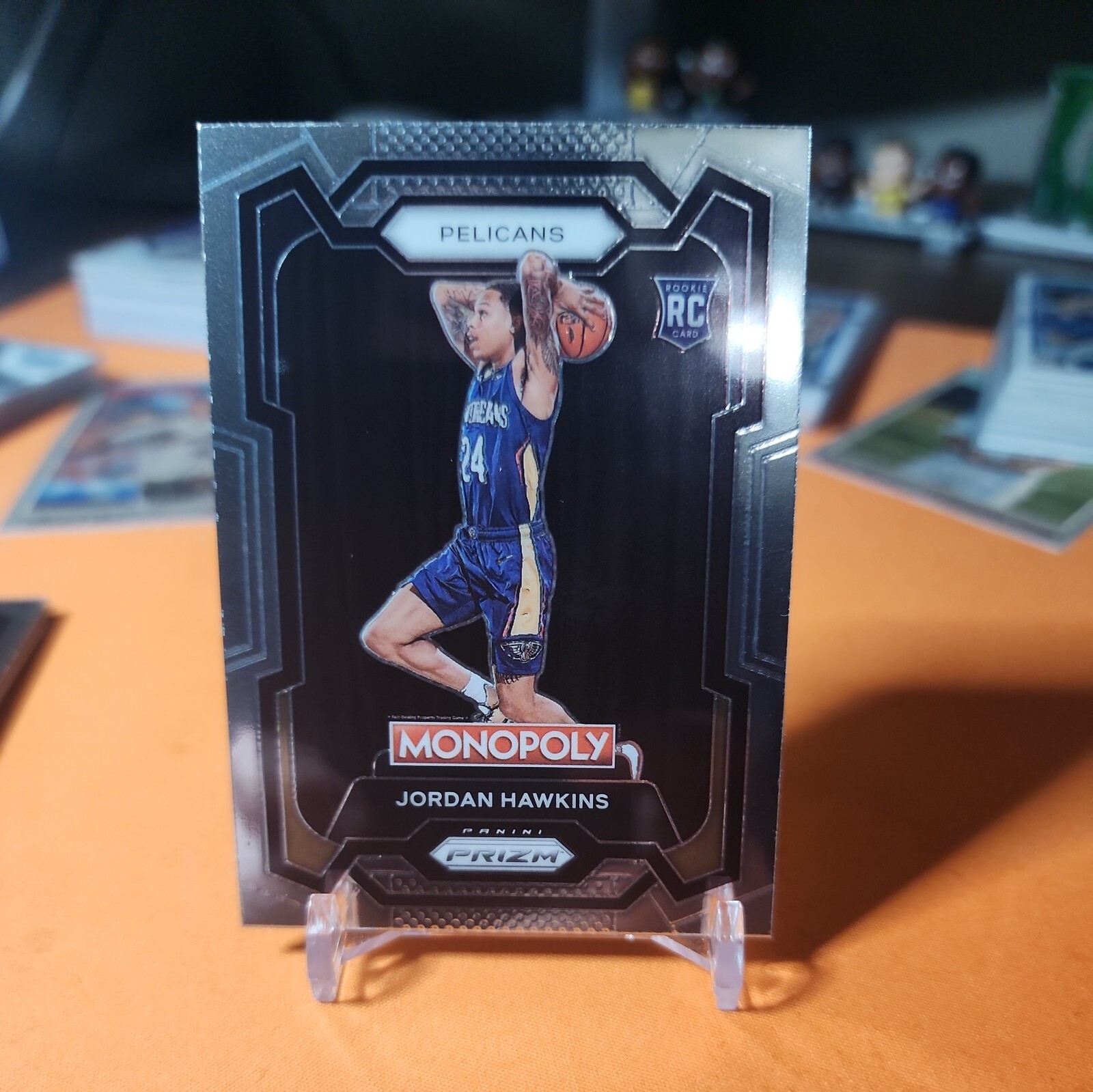 2023-24 Panini Prizm Monopoly #56 Jordan Hawkins Rookie Card Pelicans