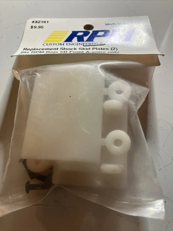 82161 RPM Dyeable White Replacement shock Shock Skid Plates BAJA 5B - Image 3 of 4