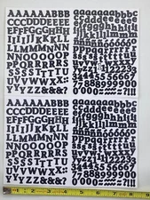 Creative Memories Sassy Mini .5" & Large 1” ABC 123 Alphabet Sticker YOU PICK